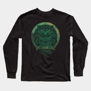 Vintage Owl Two color Long Sleeve T-Shirt